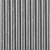 Paper Straws, silver, 19.5cm (1 pkt / 10 pc.)