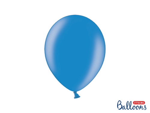 Spēcīgi baloni 27 cm, metāliski rudzupuķu zils (1 gab. / 100 gab.)