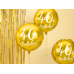 Folija balona 40. dzimšanas diena, zelts, 45 cm