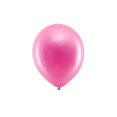 Varavīksnes baloni 23 cm metāliski, fuksija (1 gab. / 100 gab.)