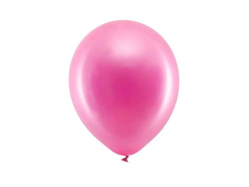 Воздушные шары Rainbow Balloons 23см металлик, фуксия (1 шт. / 100 шт.)
