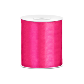 Satīna lente, tumši rozā, 100mm/25m