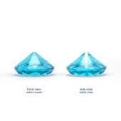 Визитница Diamond Place, бирюза, 40 мм (1 шт. / 10 шт.)