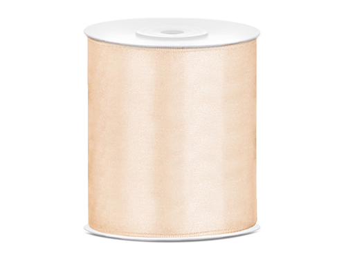 Satin Ribbon, cream, 100mm/25m Satin Ribbon, cream, 100mm/25m
