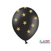 Balloons 30cm, Stars, Pastel Black (1 pkt / 50 pc.)