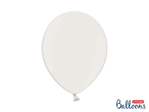 Spēcīgi baloni 30 cm, tīri balti metāliski (1 gab. / 10 gab.) Spēcīgi baloni 30 cm, tīri balti metāliski (1 gab. / 10 gab.)