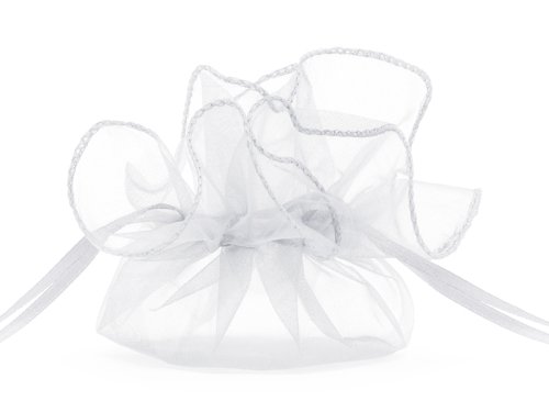Organza pouches, white, 26cm (1 pkt / 20 pc.)