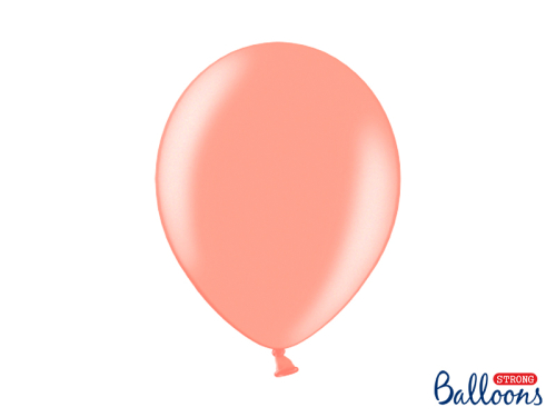 Spēcīgi baloni 30 cm, metāla rozā zelts (1 gab. / 100 gab.)