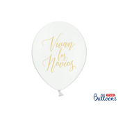 Balloons 30cm, Vivan los Novios, Pastel Pure White (1 pkt / 50 pc.)