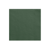 Салфетки, 3 слоя, бутылочно-зеленые, 33x33см (1 упаковка / 20 шт.)