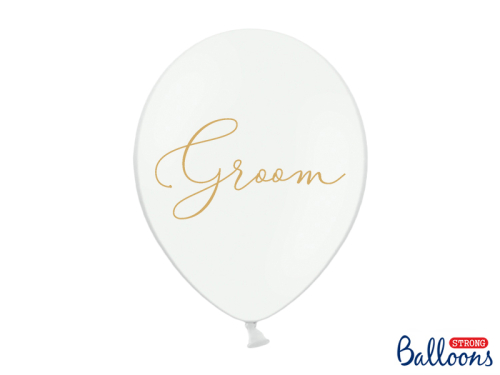 Balloons 30cm, Groom, Pastel Pure White (1 pkt / 50 pc.)