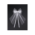 Bows with a ribbon, white, 18cm (1 pkt / 2 pc.) Bows with a ribbon, white, 18cm (1 pkt / 2 pc.)