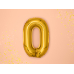Folija balona burts "O", 35cm, zelts