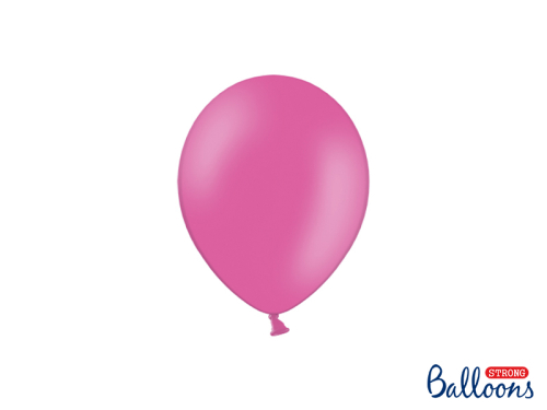 Spēcīgi baloni 12 cm, pasteļkrāsas karsti rozā (1 gab. / 100 gab.)