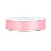 Satin Ribbon, light pink, 12mm/25m (1 pc. / 25 lm)