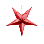 Papīra zvaigzne, 70 cm, sarkana