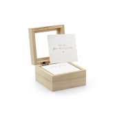 Гостевая книга - коробка для свадебных советов, 9,5x9,5x6 см, версия на английском языке