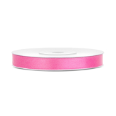Satīna lente, rozā, 6mm/25m