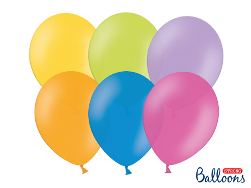 Spēcīgi baloni 27 cm, pasteļu maisījums (1 gab. / 10 gab.) Spēcīgi baloni 27 cm, pasteļu maisījums (1 gab. / 10 gab.)