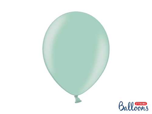 Spēcīgi baloni 30 cm, metāliski piparmētru zaļš (1 pkt / 100 gab.)