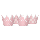 Party Crowns, light pink, 10cm (1 pkt / 4 pc.)