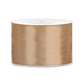 Satin Ribbon, light gold, 50mm/25m