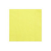 Салфетки 3-х слойные, желтые, 33x33см (1 упаковка / 20 шт.)