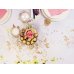 Printed Organza, white, 0.36 x 9m