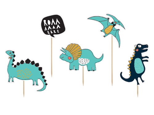 Toppers Dinosaurs, 10.5-20cm (1 pkt / 5 pc.) Toppers Dinosaurs, 10.5-20cm (1 pkt / 5 pc.)