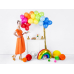 Воздушный шар из фольги Rainbow, микс, 73x45см