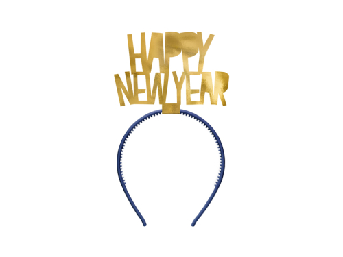 Повязка на голову Happy New Year, золото
