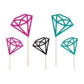 Toppers Diamonds, 12,5-25,5см (1 упаковка / 5 шт.)