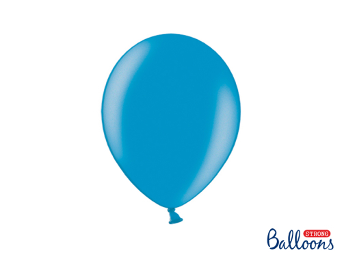 Воздушные шары Strong Balloons 27см, металлик Карибский синий (1 шт. / 100 шт.)