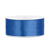 Satīna lente, karaliski zila, 25mm / 25m (1 gab. / 25 lm)