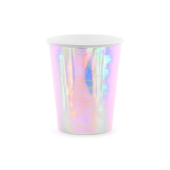Paper cups, iridescent, 220ml (1 pkt / 6 pc.)