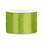 Satin Ribbon, green apple, 50mm/25m