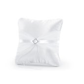 Ring bearer pillow, white, 20 x 20cm