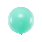 Круглый воздушный шар 1м, пастельный светлый мятный цвет