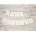 Banner Just Married, white, 15 x 155 cm Banner Just Married, white, 15 x 155 cm