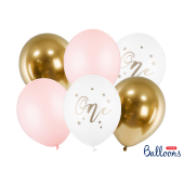Balloons 30cm, One, Pastel Pale Pink (1 pkt / 6 pc.)