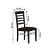 Thick matt satin chair cover, white