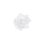 Roses, self-adhesive, white, 9cm (1 pkt / 24 pc.)