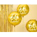 Folija balons 60. dzimšanas diena, zelts, 45 cm