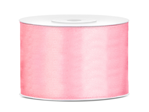 Satin Ribbon, light pink, 50mm/25m (1 pc. / 25 lm)
