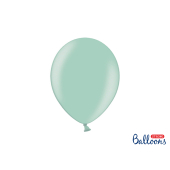 Spēcīgi baloni 27 cm, metāla piparmētru zaļš (1 gab. / 50 gab.)
