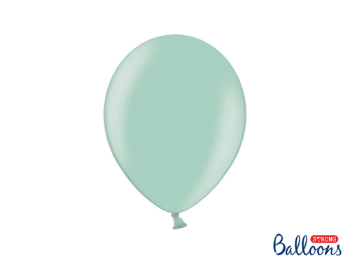 Spēcīgi baloni 27 cm, metāla piparmētru zaļš (1 gab. / 50 gab.) Spēcīgi baloni 27 cm, metāla piparmētru zaļš (1 gab. / 50 gab.)