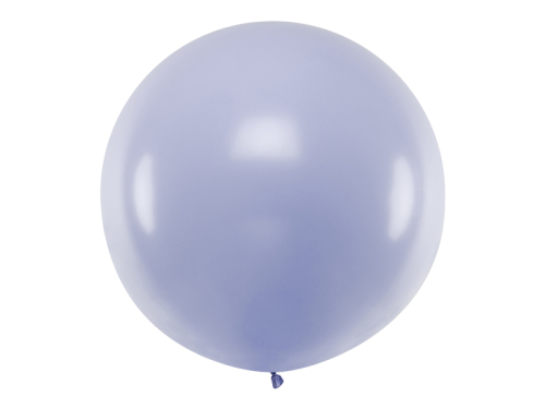 Apaļais balons 1m, Pastel Light Ceriņi