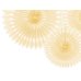 Tissue fan, light cream, 20-30cm (1 pkt / 3 pc.) Tissue fan, light cream, 20-30cm (1 pkt / 3 pc.)