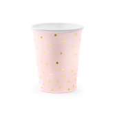 Чашки Polka Dots, светло-розовые, 260мл (1 упаковка / 6 шт.)