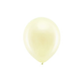 Varavīksnes baloni 23 cm metāliski, krēmkrāsas (1 gab. / 100 gab.)